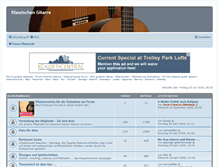 Tablet Screenshot of klassischengitarre.com